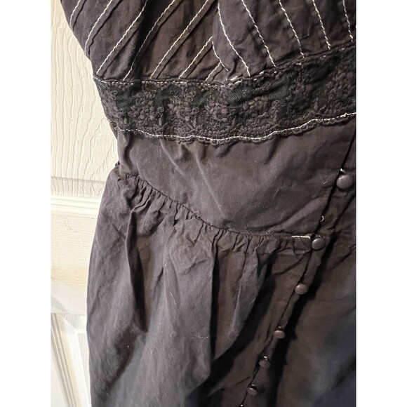 Simple Retro Dress Womens M/L Midi Slip boho dark romantic y2k coquette fairy - Picture 9 of 13